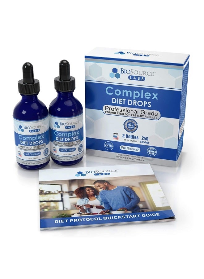 BioSource Labs Complex Diet Drops – Best Natural Weight Management Drops for Men and Women (2 x 2-Ounce Bottle) - Image 2