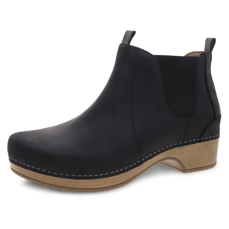 Dansko Becka Ankle Boot for Women - Memory Foam and Arch Support for All -Day Comfort and Support - Lightweight EVA Outsole for Long-Lasting Wear Black Oiled 6.5-7 M US - Image 1
