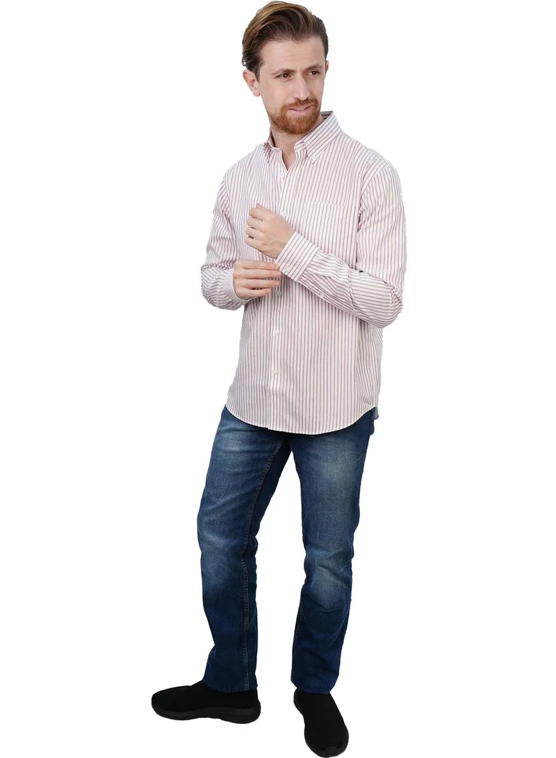 GIORDANO  Men's Wrinkle-Free Long Sleeve Cotton Oxford Shirt for Men | Best Price UAE