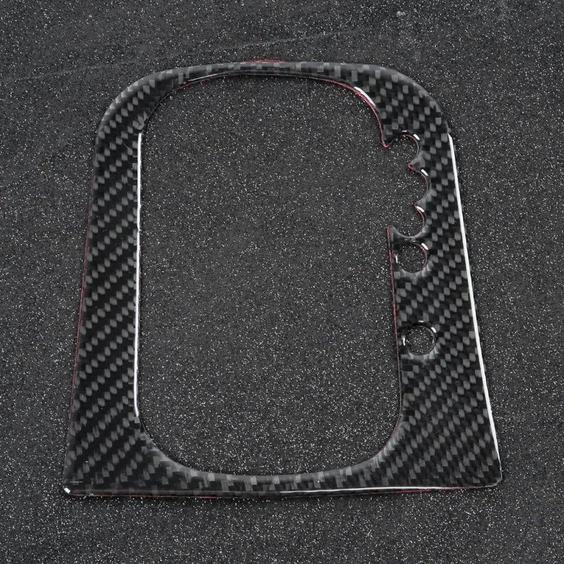 Carbon Fiber Gear Shift Panel Trim: 3D Arc Edge, Exquisite Workmanship, Classic Carbon Fiber Style - Perfect Fitting, Easy Install with Back Tape for Car Interior Upgrade & Decoration - Image 5