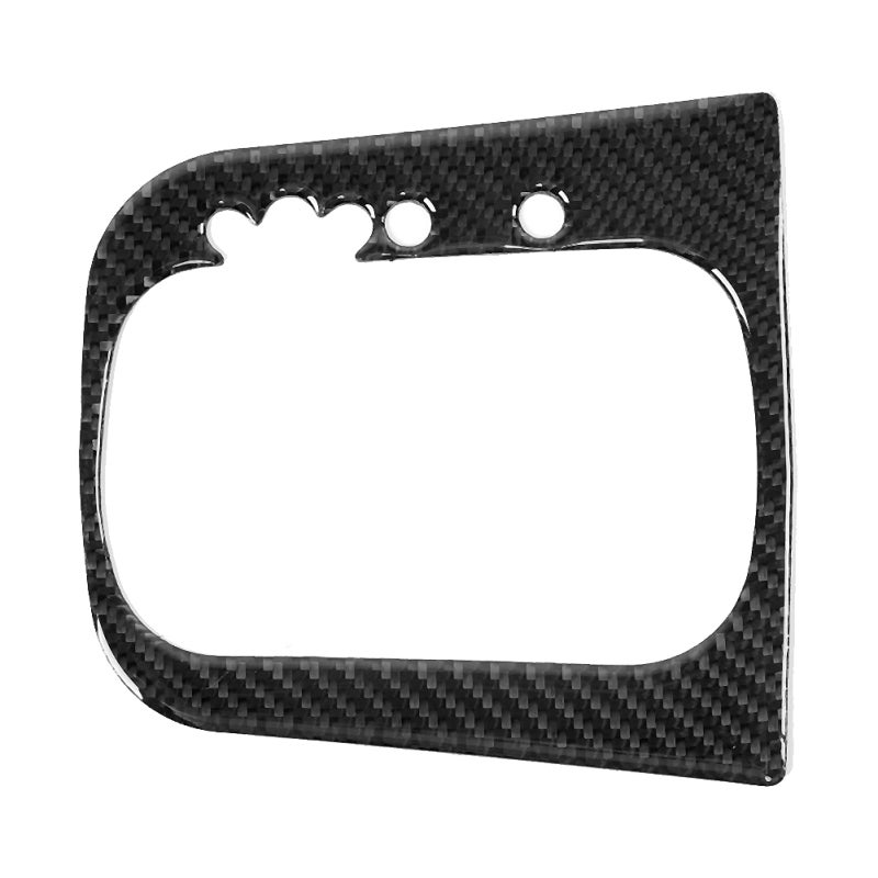 Carbon Fiber Gear Shift Panel Trim: 3D Arc Edge, Exquisite Workmanship, Classic Carbon Fiber Style - Perfect Fitting, Easy Install with Back Tape for Car Interior Upgrade & Decoration - Image 4