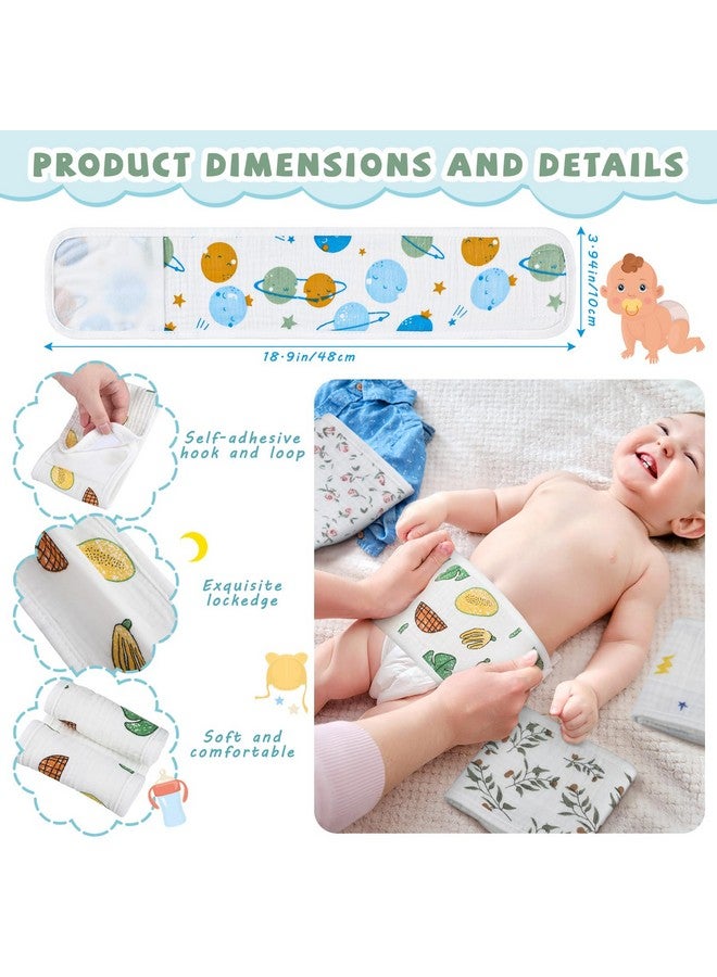 Vabean 8 Pcs Baby Infant Umbilical Cord Comfort Adjustable Cotton Belly Band for Protection, Baby Gifts for 0 To12 Months (Lovely) - Image 2