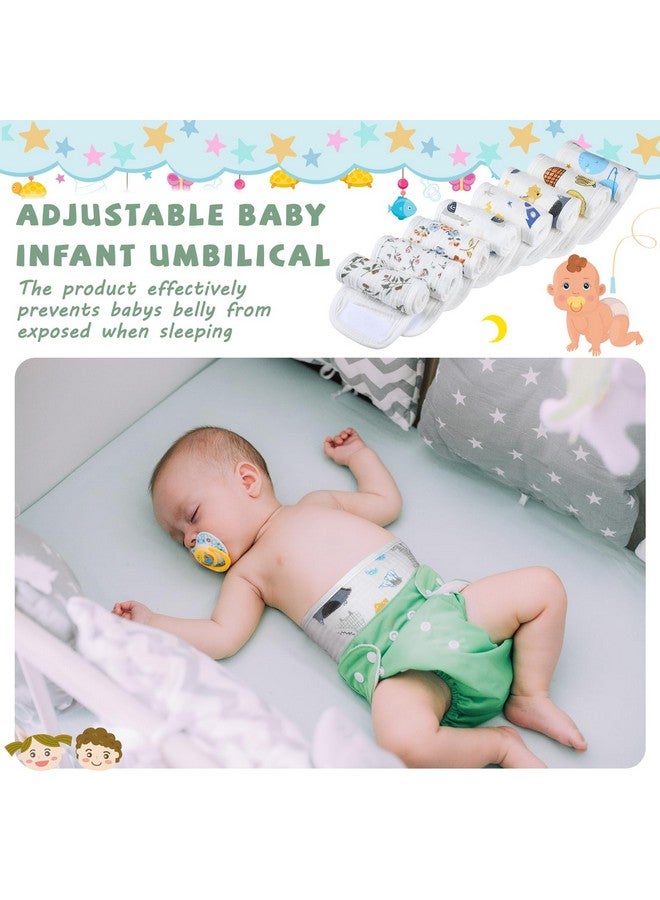 Vabean 8 Pcs Baby Infant Umbilical Cord Comfort Adjustable Cotton Belly Band for Protection, Baby Gifts for 0 To12 Months (Lovely) - Image 3