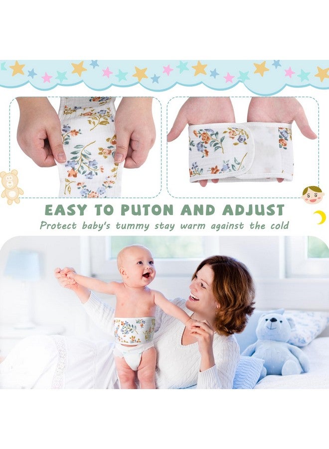 Vabean 8 Pcs Baby Infant Umbilical Cord Comfort Adjustable Cotton Belly Band for Protection, Baby Gifts for 0 To12 Months (Lovely) - Image 4