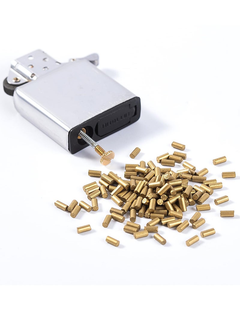 Excefore - Gold Flint Refills for Lighter, 500Pcs Replacement Flints for Lighters, Flint Stone for Petrol Gas Fluid Lighter - Image 1
