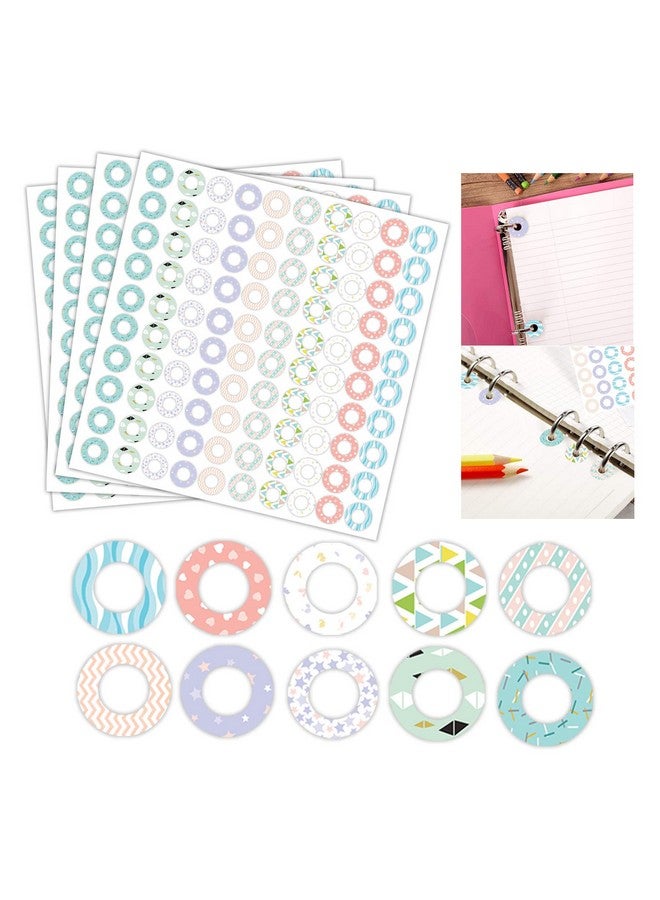 SMARSTICKER 2000Pcs Multicolored 1/4 Inch Round Colorful Binder Page Hole Reinforcements Rings Stickers For School Home Office Repairing Punched Holes And Strengthening Holes  - Image 1