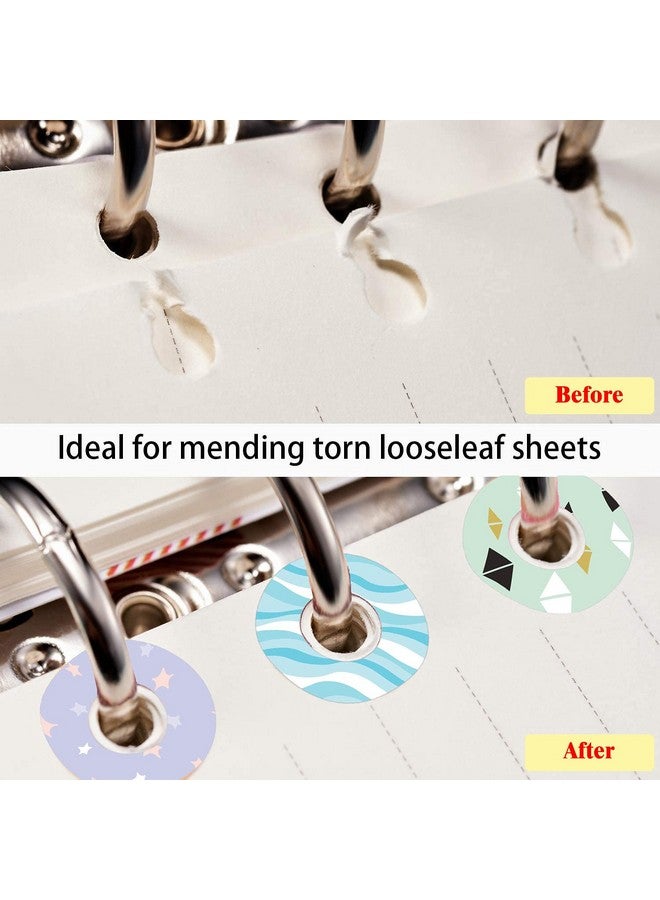 SMARSTICKER 2000Pcs Multicolored 1/4 Inch Round Colorful Binder Page Hole Reinforcements Rings Stickers For School Home Office Repairing Punched Holes And Strengthening Holes  - Image 3
