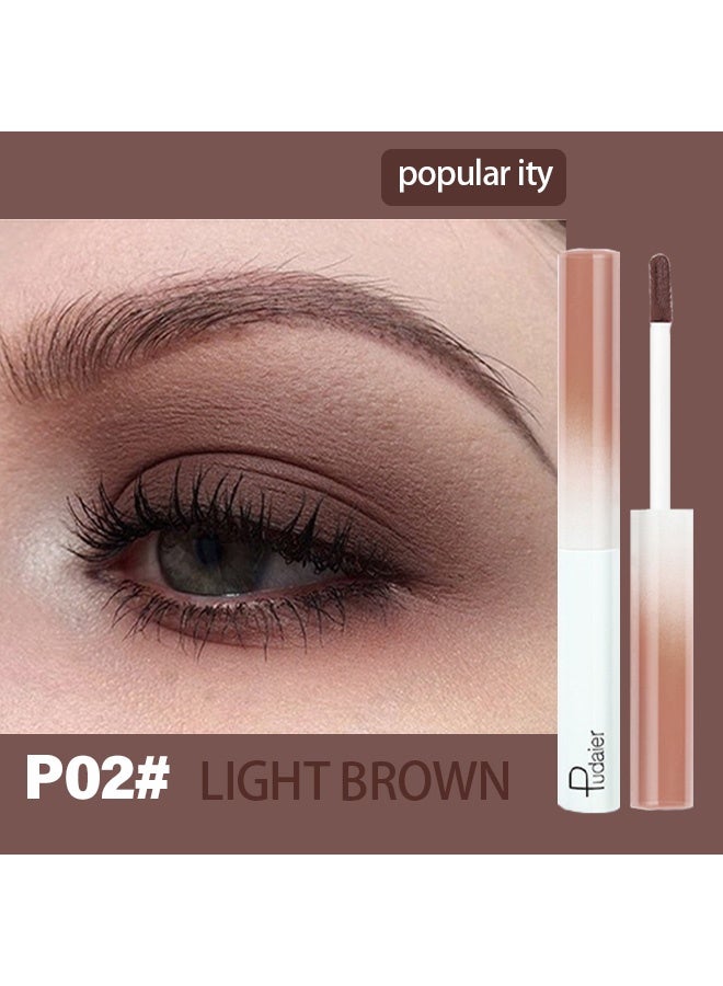 pudaier Liquid Eyeshadow Matte Crease-Proof, High-pigmented Creamy Eye Shadow Stick Neutral Naked Smooth Long-Lasting Full Coverage Easily Blend Eye Makeup for Everyday & Creative Looks, #P02 - Image 2