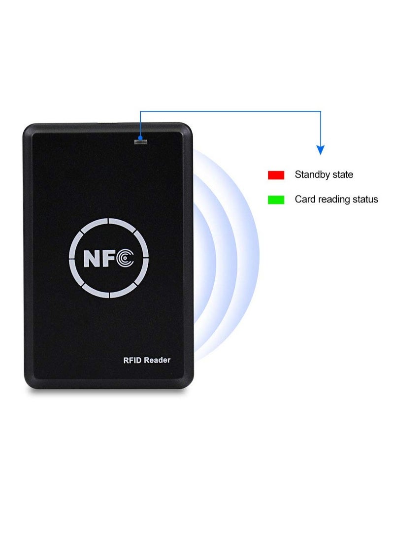 GOMETY - NFC Smart Card Reader Writer, RFID Copier, Duplicator, USB Key Fobs Programmer, ID IC UID, EM4305, T5577 Tag, 125KHz, 13.56MHz - Image 1