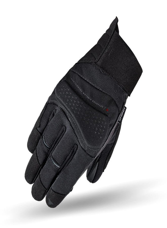 SHIMA AIR 2.0 MEN Motrocycle Gloves for Men - Ventilated, Summer Biker Riding Gloves Mesh with Knuckle and Finger Protectors, Reinforced Palm (Black, M) - Image 1