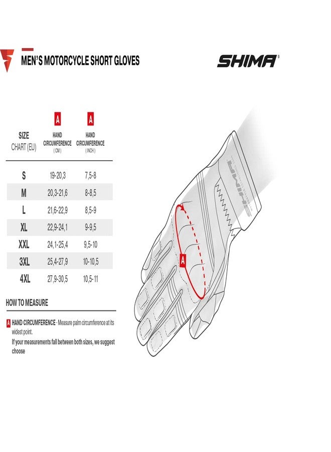 SHIMA AIR 2.0 MEN Motrocycle Gloves for Men - Ventilated, Summer Biker Riding Gloves Mesh with Knuckle and Finger Protectors, Reinforced Palm (Black, M) - Image 3