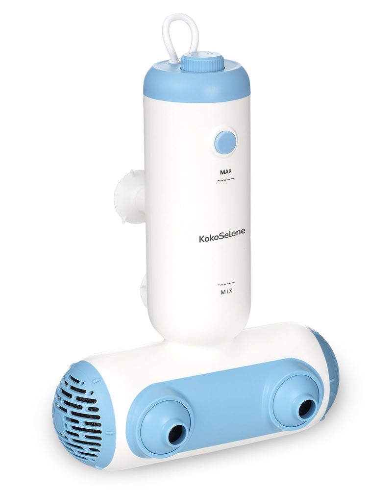 KokoSelene Bath Jets for Tub, Portable Bath Spa for Bathtub with Dual Hydro Jets, Bathtub Spa Machine Creates Soothing Bubbles for Daily Relax at Home Use (Blue) - Image 1