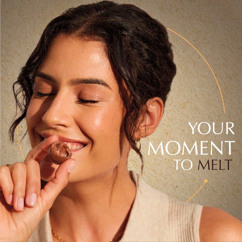 Lindt LINDOR OatMilk Chocolate Truffles - Non-Dairy Chocolate Candy with Smooth Melting Center, 5.1 oz - Image 3
