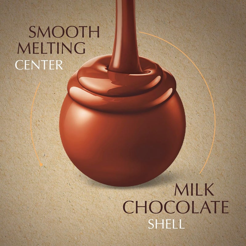 Lindt LINDOR OatMilk Chocolate Truffles - Non-Dairy Chocolate Candy with Smooth Melting Center, 5.1 oz - Image 2