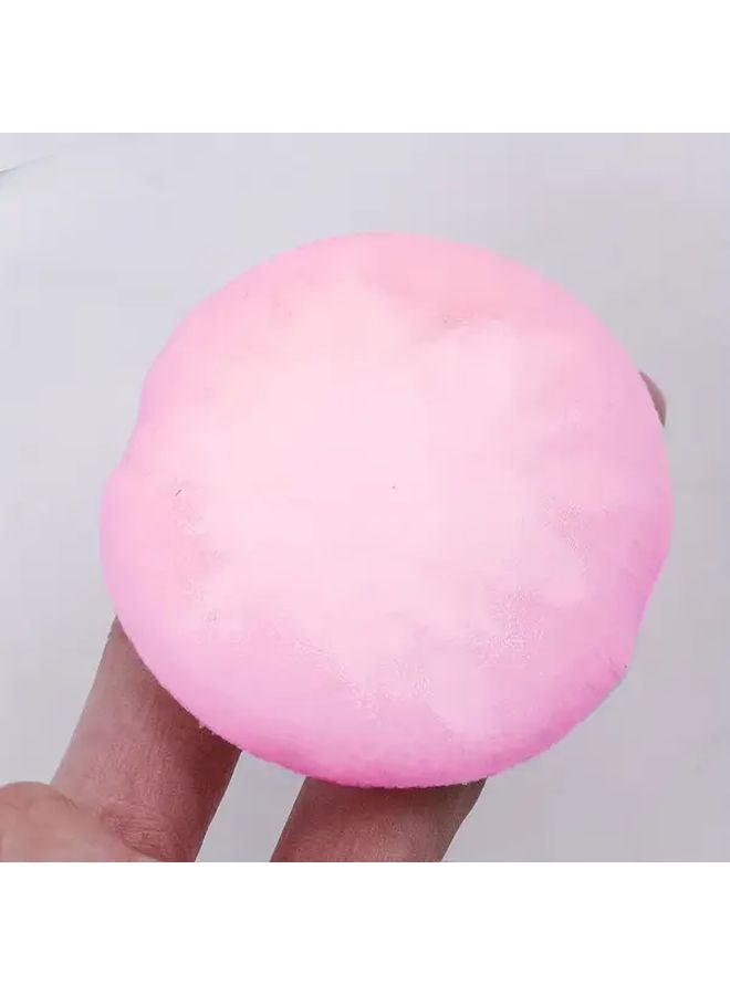 10 حزمة مساحيق التجميل الوردية الناعمة ذات الطلاء الزغبي، دائرية ومخملية - Image 3