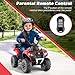 OLAKIDS Kids ATV with Spray Function Remote Control Storage Trunk 6V Toddler Ride on Toy Red - Image 4