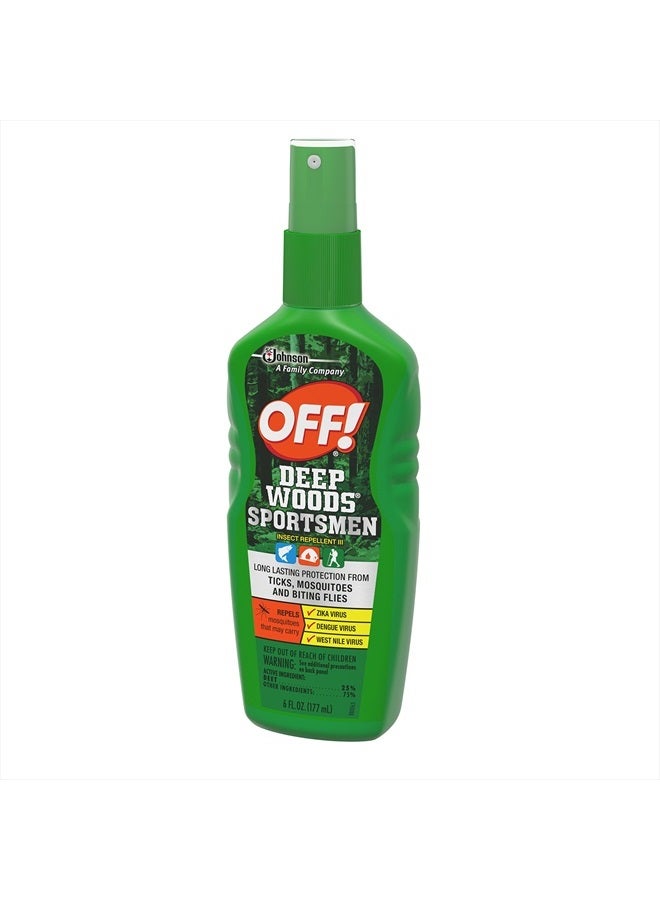 OFF! Deep Woods Sportsmen Insect Repellent Spritz, Bug Spray with Long Lasting Protection from Mosquitoes, 6 oz - Image 2