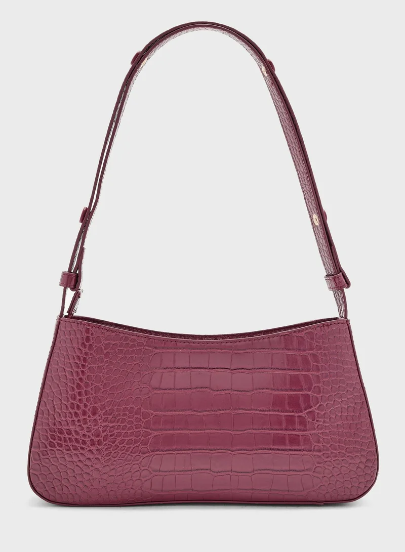 Ted Baker Stinny Croc Effect Baguette Bag