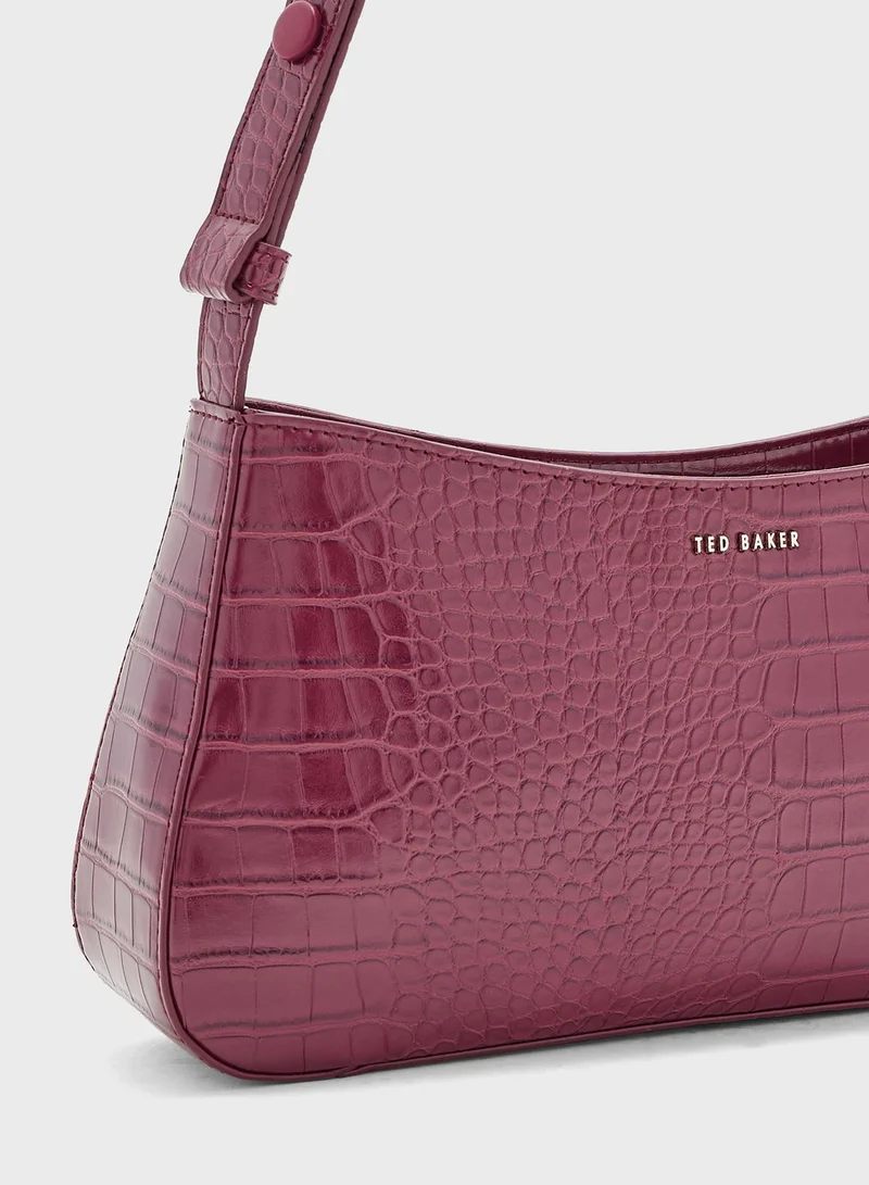 Ted Baker Stinny Croc Effect Baguette Bag