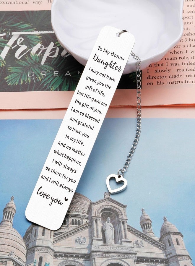 Aeonovs Bonus Daughter Gifts, Daughter in Law Bookmark, Unbiological Daughter Gift, Daughter Birthday Gifts from Mom, Bonus Daughter Christmas Stocking Stuffers for Teens Girls 16-18 - Image 4