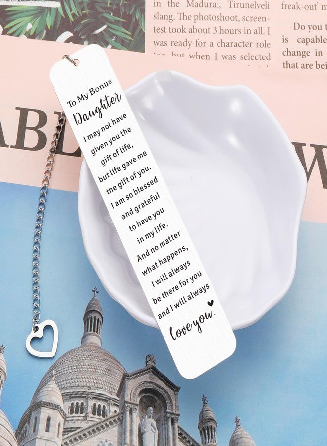 Aeonovs Bonus Daughter Gifts, Daughter in Law Bookmark, Unbiological Daughter Gift, Daughter Birthday Gifts from Mom, Bonus Daughter Christmas Stocking Stuffers for Teens Girls 16-18 - Image 3