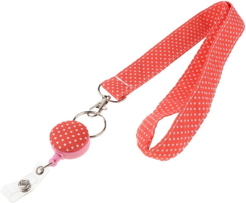 كلاراكو حبل تعليق أنيق من القماش لبطاقة الهوية، مزود بمشبك قابل للسحب، حبل تعليق مطبوع للمفاتيح، حامل للهاتف المحمول للنساء والفتيات 9 - Image 1