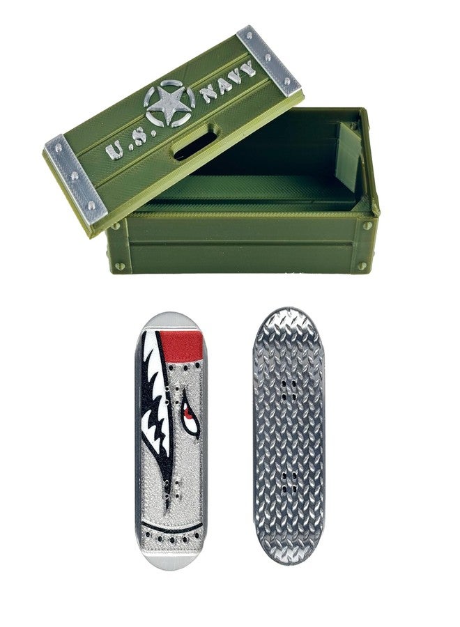 ascavs Magnetic Kickflip Fidget Slider Toy for Adults Mini Flip Fingerboard Skateboard with Storage Crat Portable,Office Desk Toys - Image 1