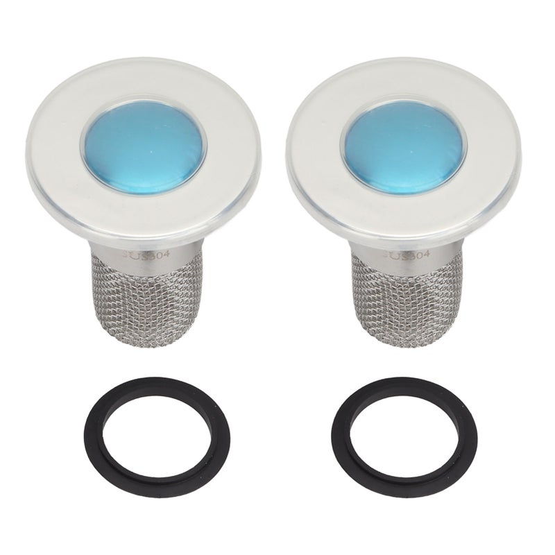 2PCS Sink Drain Filter Stainless Steel Anti Smell Anti Clog Pop Up Drain Stopper Hair Catcher for Bathroom Kitchen Wash Basin - Image 1