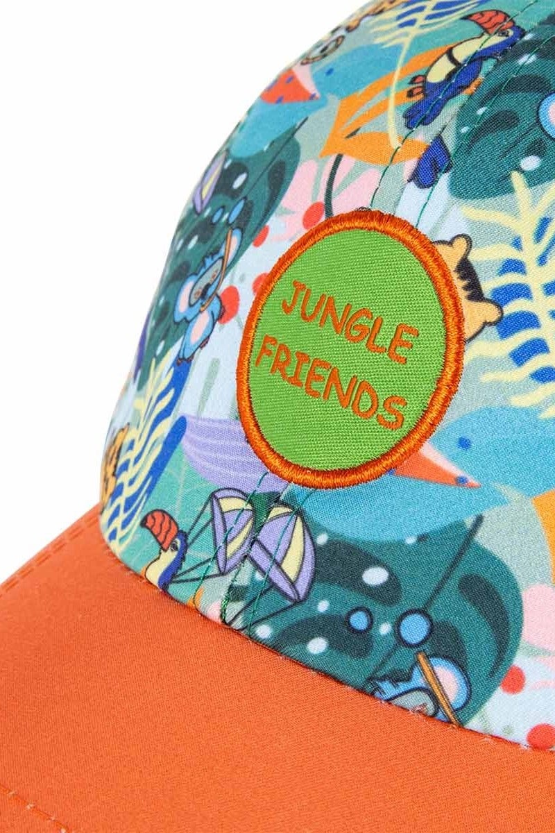 Milk & Moo Kids Cap for Ages 4-6, Cap for Boys, Jungle Themed Baseball Cap, Vibrant Colorful Design, Adjustable Velcro Strap, Breathable Material, Sun Protection Design – Made in Turkey  - Image 5