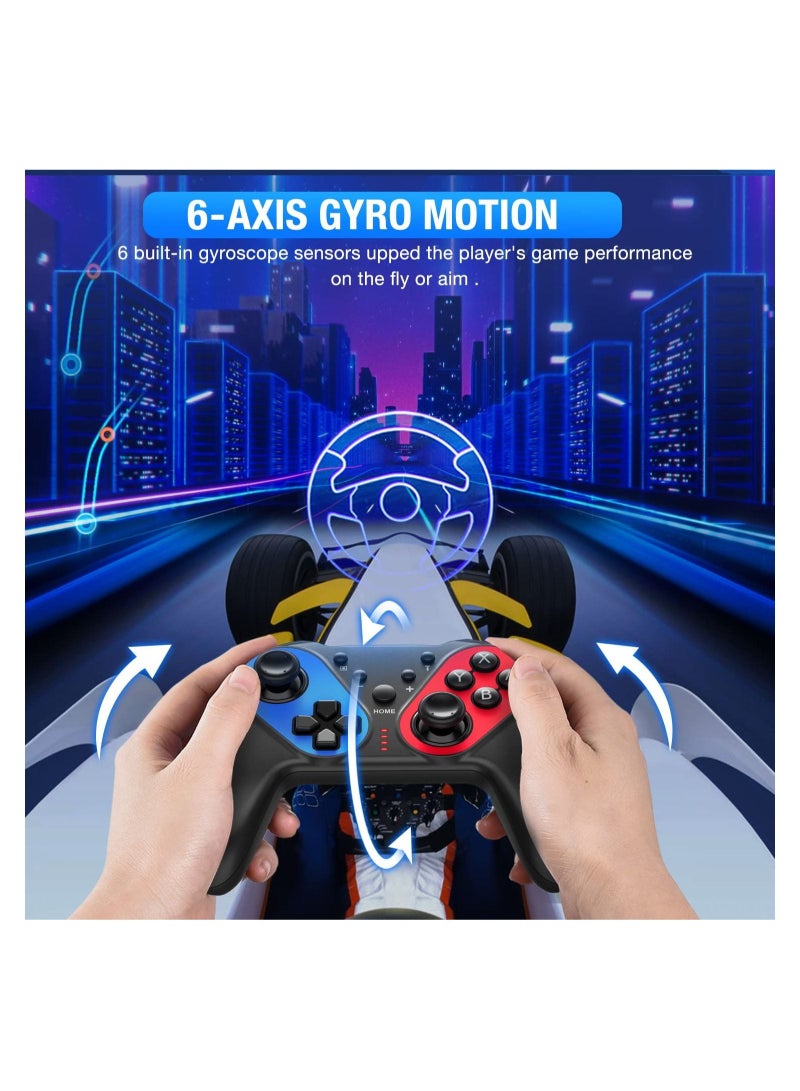 Captaintech Wireless Controller for Nintendo Switch/lite/oled Game Console Pro Controller With Turbo Function Motion Control Enabled Controller Ergonomic Wireless Controller Rumble Feature for Switch Gaming - Image 4