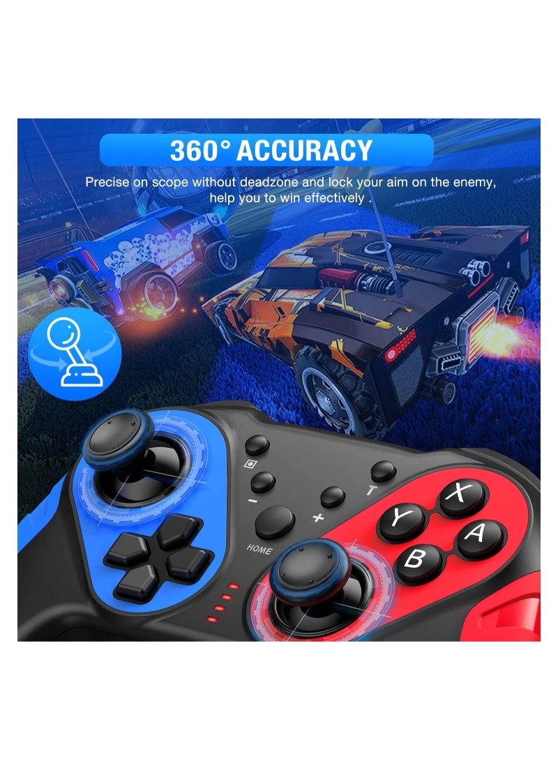 Captaintech Wireless Controller for Nintendo Switch/lite/oled Game Console Pro Controller With Turbo Function Motion Control Enabled Controller Ergonomic Wireless Controller Rumble Feature for Switch Gaming - Image 5