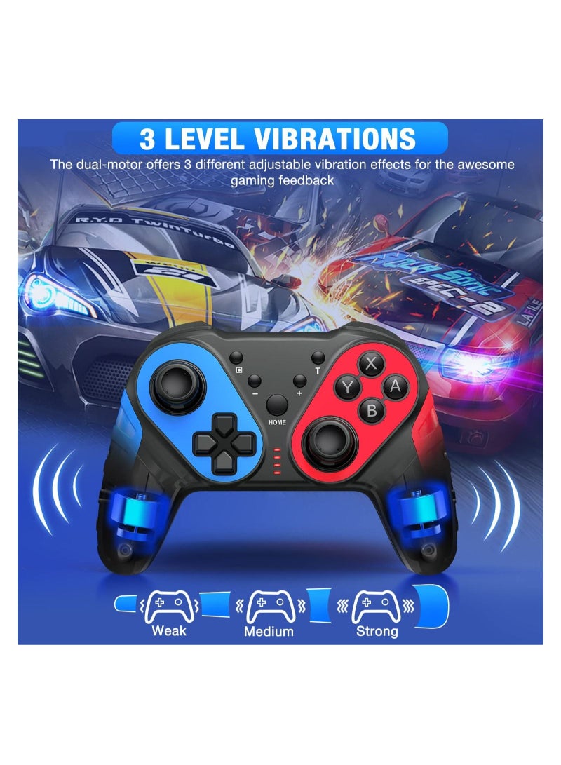 Captaintech Wireless Controller for Nintendo Switch/lite/oled Game Console Pro Controller With Turbo Function Motion Control Enabled Controller Ergonomic Wireless Controller Rumble Feature for Switch Gaming - Image 2