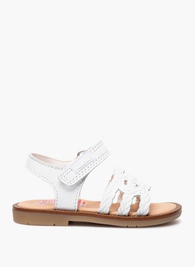 Pablosky Leather Strap Sandals With Hook & Loop Closure - Image 2