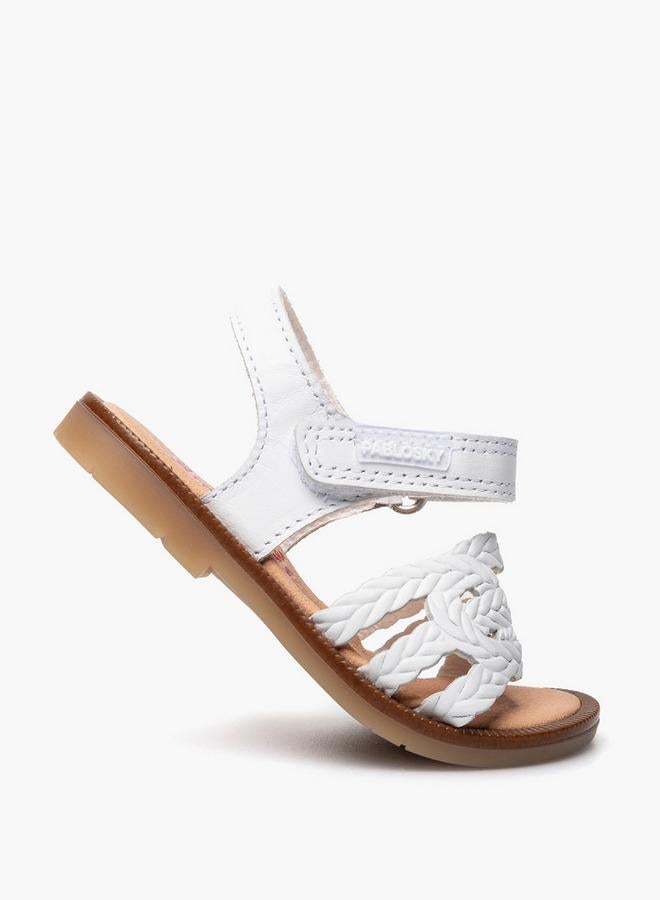 Pablosky Leather Strap Sandals With Hook & Loop Closure - Image 5