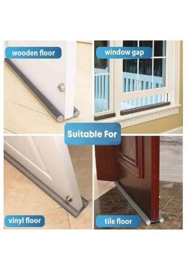 Aikenn 1/2/3/5PCS Sealing At The Bottom Of The Door Weather Resistant Strip Noise Reduction Sealing Strip For Inner And Outer Doors Insect Control Winter Bedroom Window Office Resist Strip Guard for Home (Brown)  - Image 3