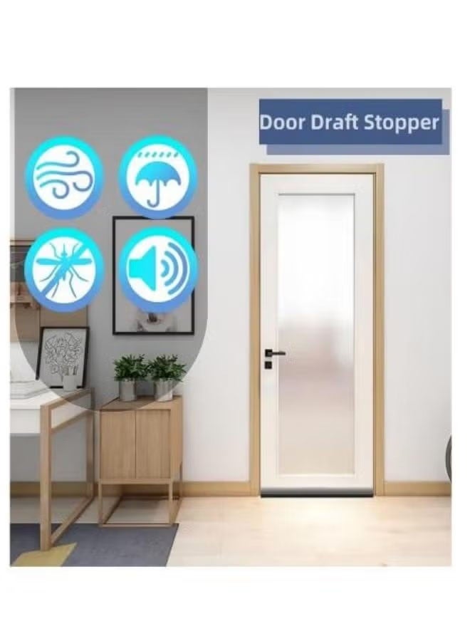 Aikenn 1/2/3/5PCS Sealing At The Bottom Of The Door Weather Resistant Strip Noise Reduction Sealing Strip For Inner And Outer Doors Insect Control Winter Bedroom Window Office Resist Strip Guard for Home (Brown)  - Image 4