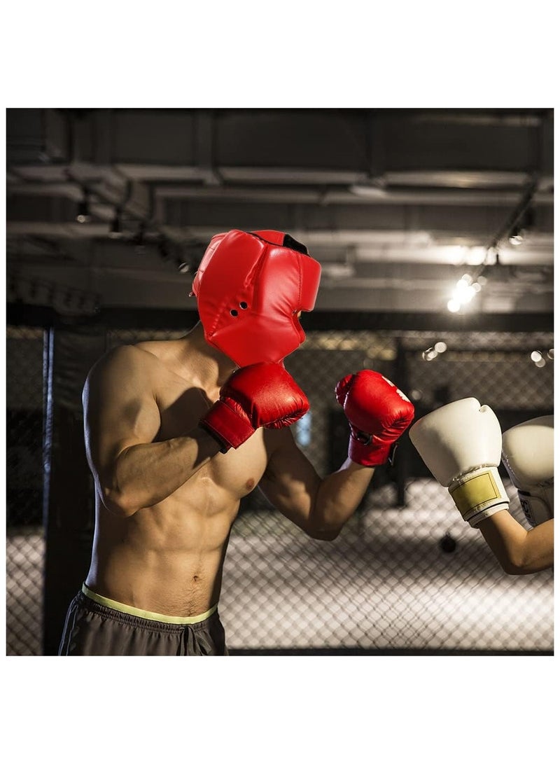 Headgear, Kickboxing Head Gear for Adults/Kids MMA Training Sparring Martial Arts Boxing Helmet(L Size) - Image 4