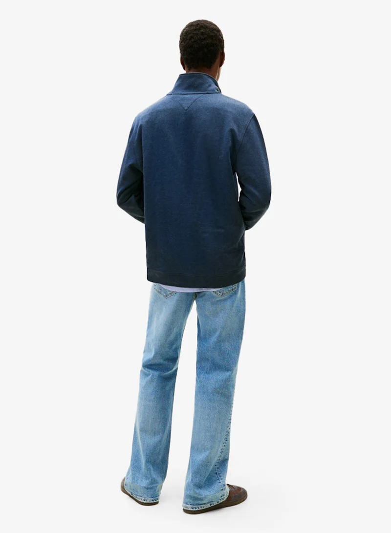 تومي جينز سويت شيرت بياقة دائرية وشعار