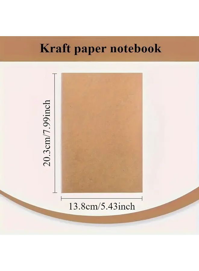 1pc Blank Notebook Portable Detachable Pages Memo Ledger 30 Sheets 60 Pages Thick Paper Horizontal Version Suitable For Gifts School Travel Thanksgiving Halloween Christmas - Image 3
