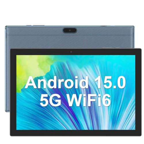 ZZB Android 15 Tablet 10 Inch Tablet, DDR4 8GB RAM 32GB Storage Tablets, Support 1TB Expand 2MP+8MP Dual Camera 10 IN Tab, WiFi6 Bluetooth 6000mAh Battery, 1280*800 10.1'' IPS HD Touch Screen Tableta. - Image 1