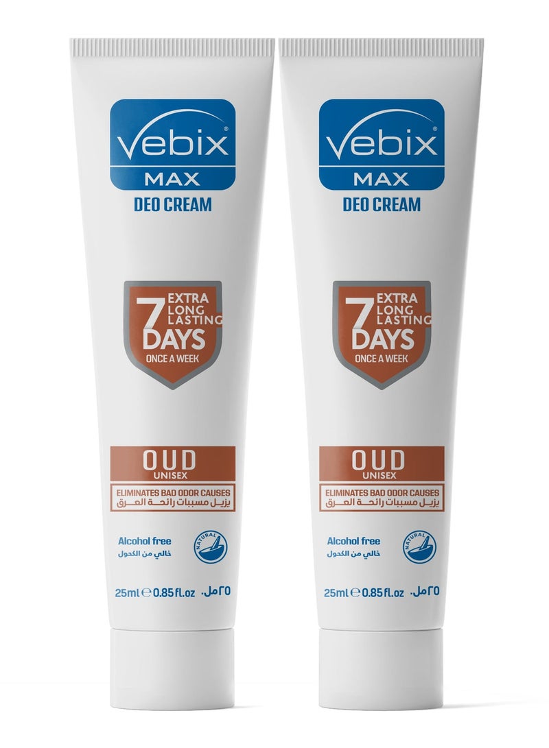 Vebix Max Deo Cream - Oud - 2 pcs - Image 2