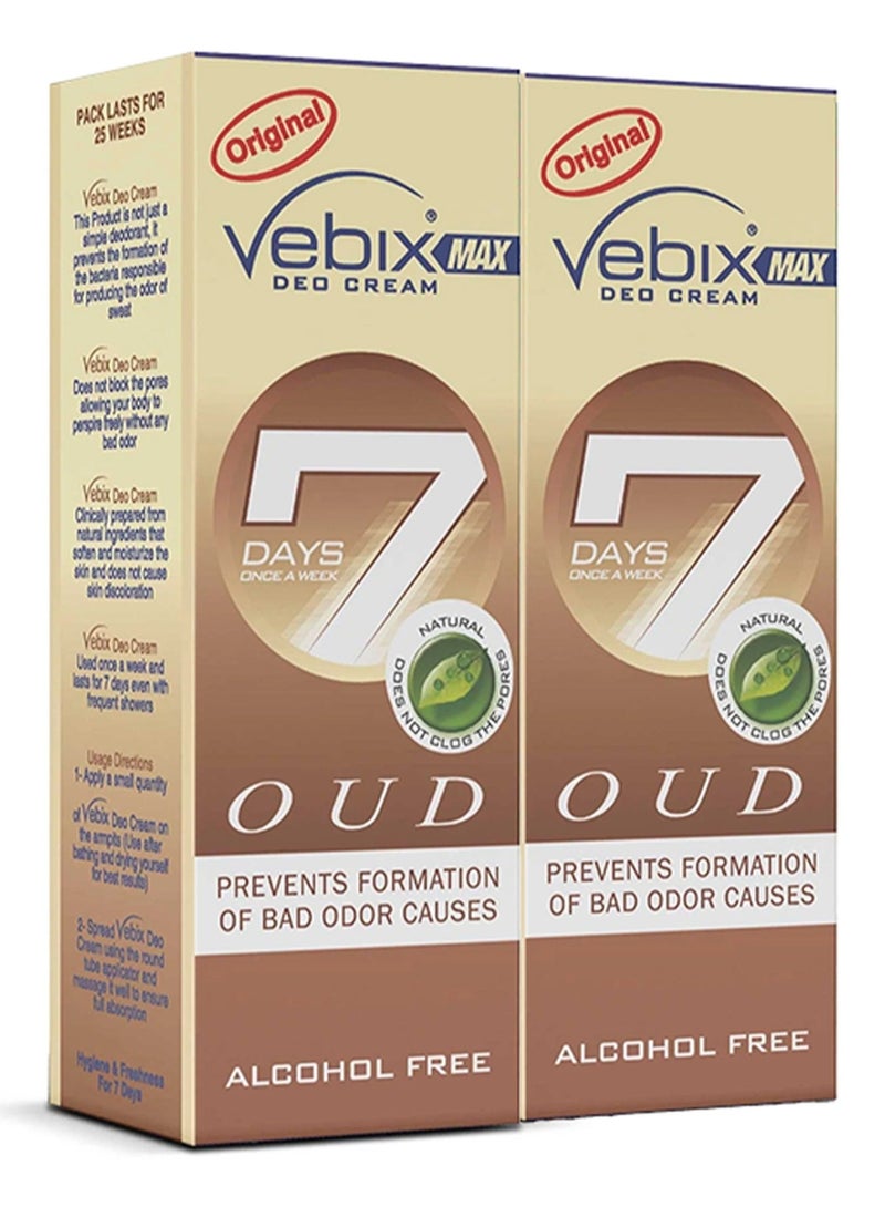 Vebix Max Deo Cream - Oud - 2 pcs - Image 1
