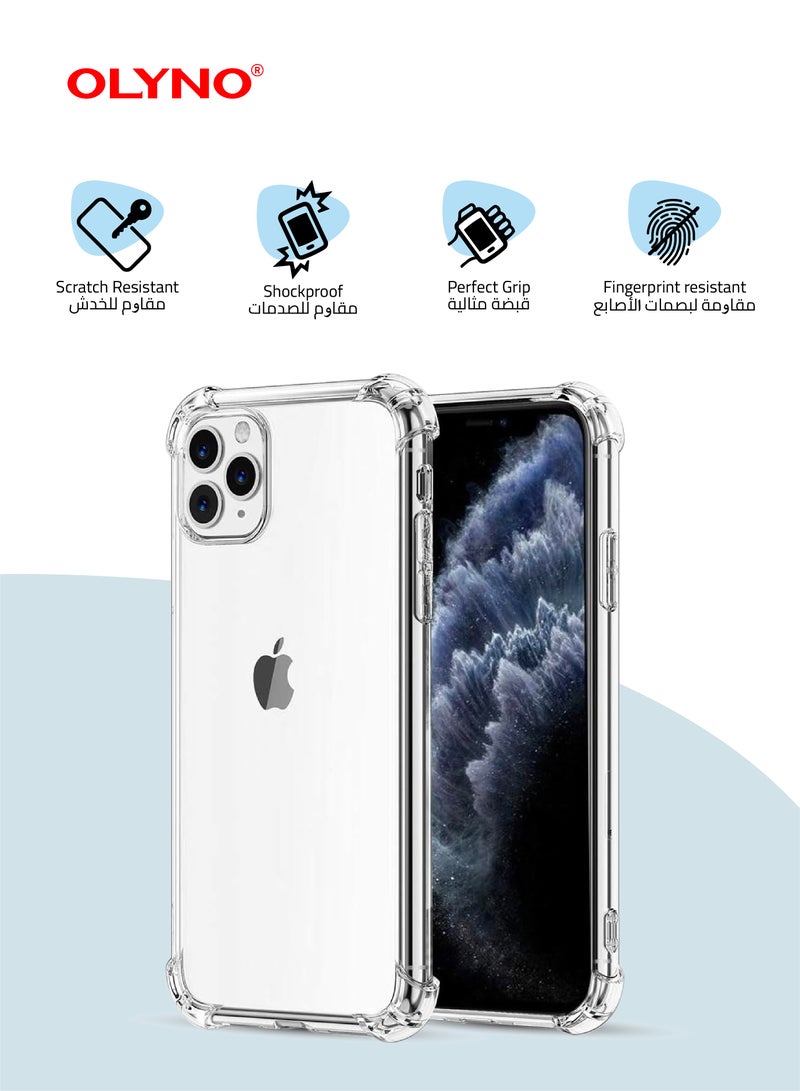أولينو غطاء خلفي شفاف من بريستين مع حماية من السقوط لهاتف آيفون 11 برو - Image 2