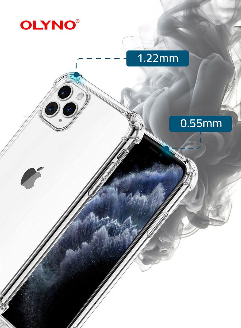 أولينو غطاء خلفي شفاف من بريستين مع حماية من السقوط لهاتف آيفون 11 برو - Image 5