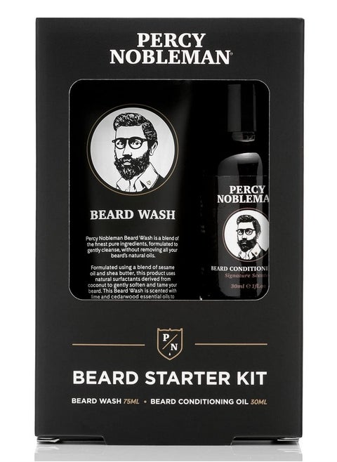 Beard Starter Kit A Beard Grooming Kit Containing Beard Oil And Wash 30Ml / 75Ml