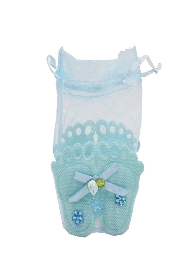 Jades : Baby Themed Favor Treat Bag- Baby Themed Party Candy Pouch-Baby Shower Treat Pouch-Baby Themed 1st Birthday Favor-Baby Themed Return Gift (Blue Set of 6 -B) - Image 2