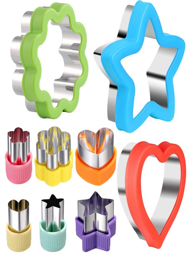 LAXIZAR 9 pcs Cookie Cutters Cutter Shapes Set Different Sizes Set Fruit Cutter Cookie Pastry Stamps Mold,Cake Pop,Sandwich,Grape - Image 1