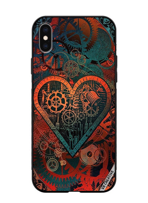 Protective Case Cover For Apple iPhone XS Max Abstract Design Multicolour