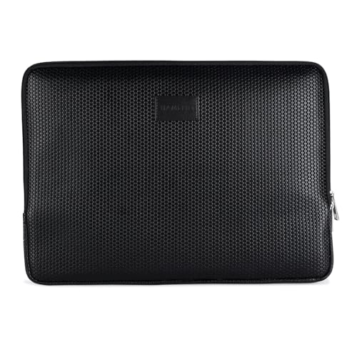 Hamelin Zeus Zipped Laptop Sleeve | 14 inch Laptop Sleeve Bag | Durable, Lightweight & Protective Laptop Sleeves for 14 Inch Laptops | Laptop Case Cover | Compatible with 14 Inch Laptops | Black Grid - Image 1