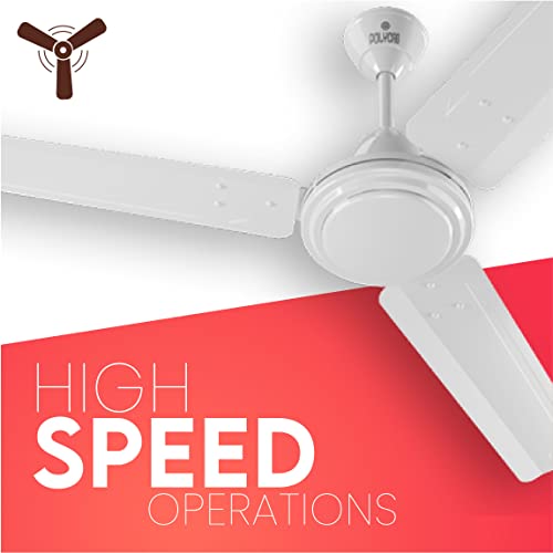 Polycab Nippy 1200mm Star Rated, High Speed & High Air Delivery Ceiling Fan For Home | 100% Copper | Rust-Proof Blades, 52 Watt | 2 years warranty (White) - Image 4